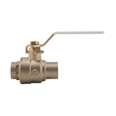 Watts 3in Lead Free 2-Piece Full Port Ball Valve with Solder End Connections and Chrome Plated Brass Ball 88005707