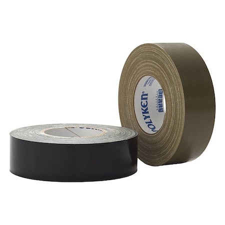 Polyken Duct Tape, Rubber, Cloth, Black 231