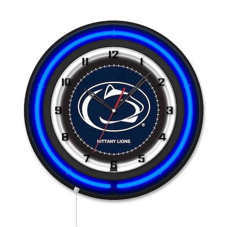 Holland Bar Stool Pennsylvania State University 19 Double Neon Wall Clock Clk19BK
