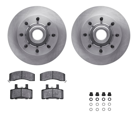 Dynamic Friction Co DFC Brake Rotor- Heavy Duty Brake Pad includes Hardware 6412-40013