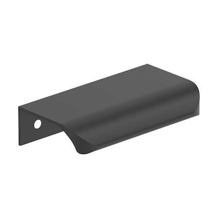 Amerock Streamline Tab 3 inch (76mm) Length Matte Black Cabinet Edge Pull, 25PK 25VMP37201MB