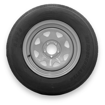 Rubbermaster - Steel Master ST205/75R15 10 Ply 5 On 4.5 Bolt, Silver Wheel Assemblies 599371SIL