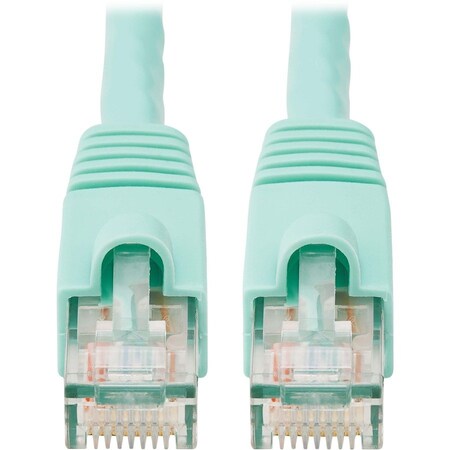 Eaton Tripp Lite Series Cat6a 10G Snagless UTP Ethernet Cable RJ45 M/M, Aqua, 7 ft. 2.13 m N261-007-AQ