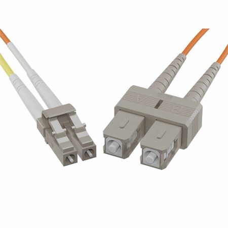 Unc Group Fiber Optic Patch Cable, Lc-Sc, 62.5 125 Multimode Duplex, Orange, 15M FJ6LCSC-15M
