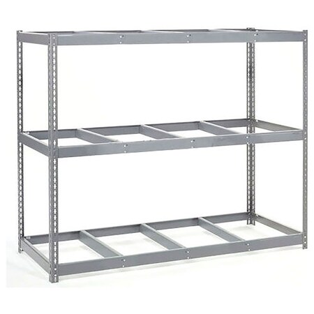 Global Industrial 2 Shelf, Heavy Duty Boltless Shelving, Starter, 60"W x 18"D x 36"H, No Deck B3171380