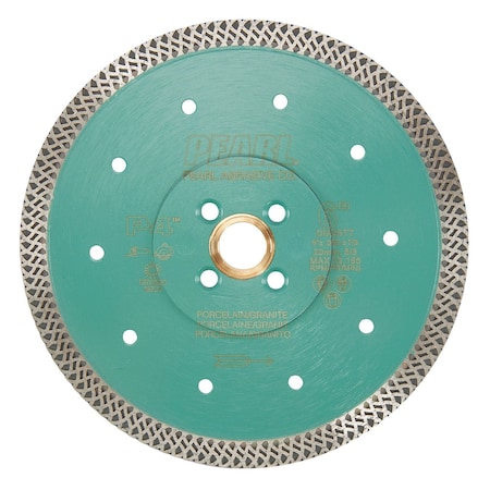 Pearl P4 Thin Mesh Turbo Porcelain Blade 6 in. 5/8 in.-20mm-7/8 in. 4 Holes DIA06TT