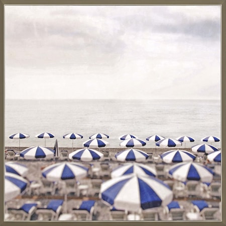 Homeroots Seaside Silver Framed Print Wall Art 416833