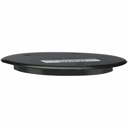 Hubbell Wiring Device-Kellems Recessed 6" Series, Abandonment Plate, Black Powder Coat S1R6ADMTBK