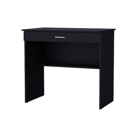 Homeroots 32" Black Wood Computer Desk 553548