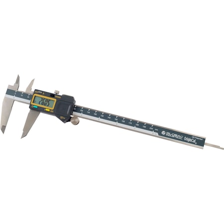 Global Industrial Digital Caliper Absolute Origin, 0-8"/200mm, IP54, Factory Calibration 133790