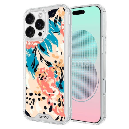 Ampd TPU/ACRYLIC CASES AA-IPH16PMAX-HDPRINT-BLUFLWR
