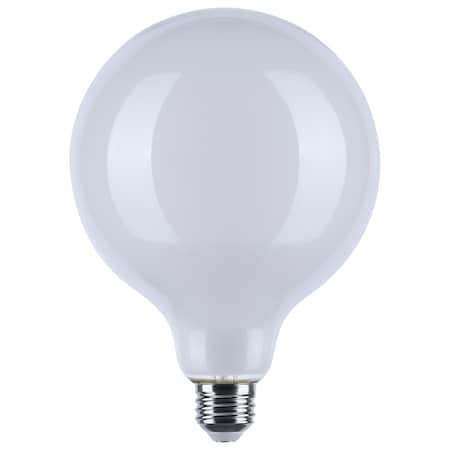 Satco 8W LED G40, 3000K-2000K Warm Dimming, Medium Base, White S12156