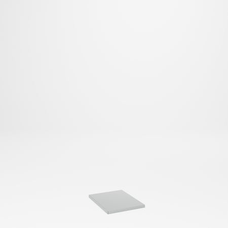 Pucel Narrow Storage Cabinet, 18 in W x 24 in D x 60 in H, Gray HDSC-18-24SHELF