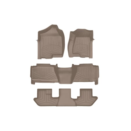 Weathertech Tan, Front and Rear and Rear FloorLiner HP 450031IM-45061-2-4IM