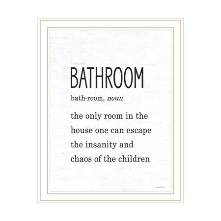 Homeroots Bathroom Escape White Framed Print Bathroom Wall Art 530083