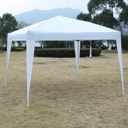 Grilltown 10 x 10 ft. Outdoor EZ Pop Up Tent Gazebo Canopy - White GR2458942