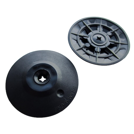 Trufast 2 in Thermal-Grip Flat Washer Black Plastic Insulation and Building Wrap Fastener Solution, 250PK TGF-2000-250