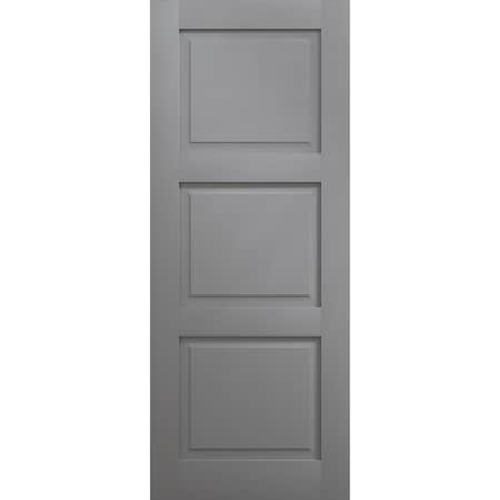 Sartodoors Slab Door Panel 24 x 84 inches, Ego 5010 Painted Grey Oak, Wood Veneer Doors, Pocket Closet Slidi EGO5010S-SEK-2484