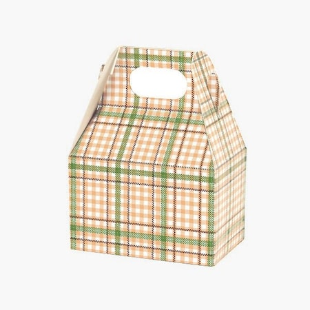 Nashville Wraps Fall Plaid Mini Gable Box, 4x2.5x2.5, 6PK FPMGB