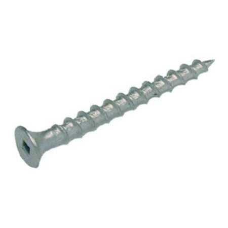 Hillman Deck Screw, #6 x 2 in, Steel, Flat Head, Square Drive, 5 PK 41790
