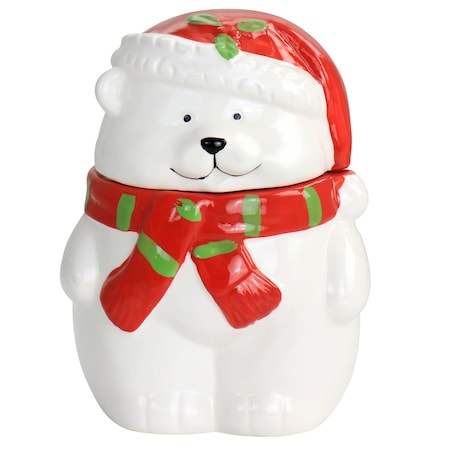 Gibson Home Joyful Bear Durastone 7.5in Cookie Jar 127094.01