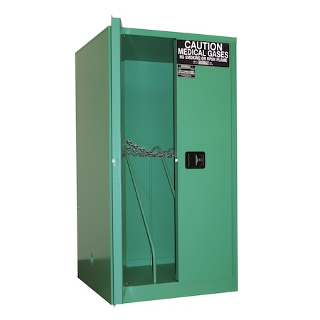 Securall Cylinder Storage Cabinet, Green, Steel MG109HFL
