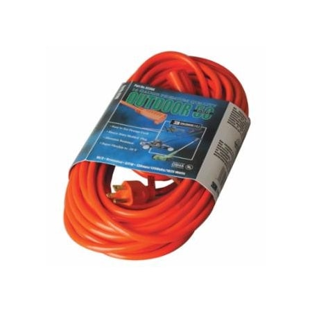 Southwire Vinyl Extension Cord, 50 ft, 1 Outlet, Orange 172-02308