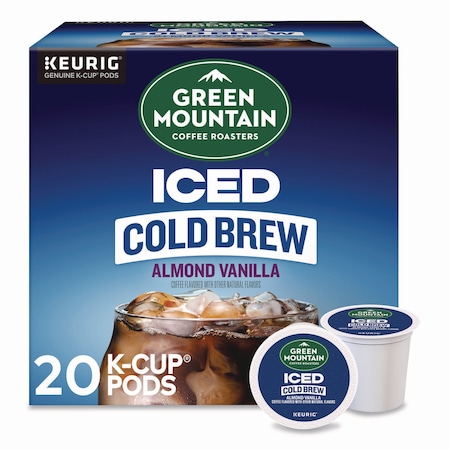 Green Mountain Coffee Almond Vanilla Brew Over Ice Coffee K-Cups, 0.21 oz, 20PK 5000372045