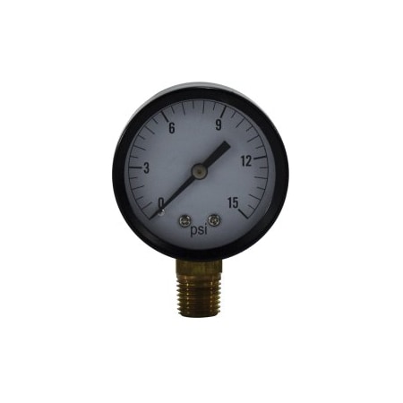 Ironwerks 2 in 0-160 PSI 1/4 in Lower Mount Dry Gauge 80005