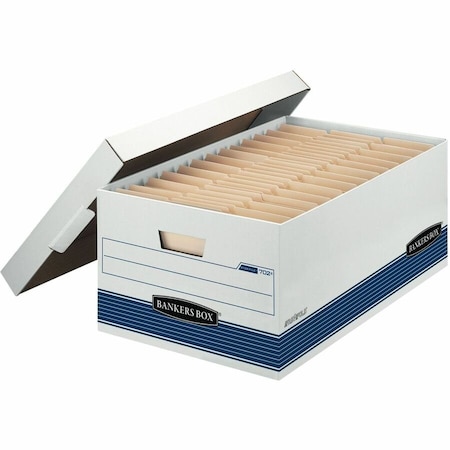 Bankers Box STOR/FILE(TM) Medium-Duty 24" Storage Boxes, 15.88" W, 25.38" D, 10.25" H, Lift-Off Lid Closure 0070205