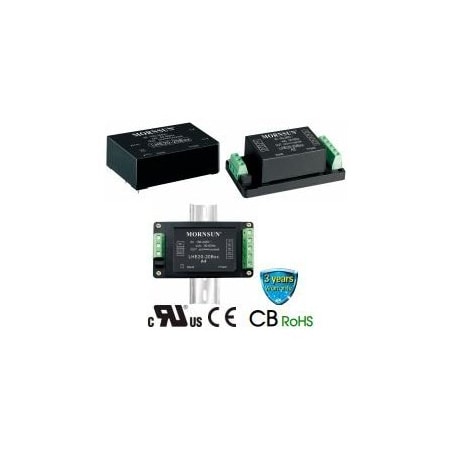 Mornsun AC-DC converter, Modular, Single output 15.5W 5VDC, 85-264VAC input LHE20-20B05