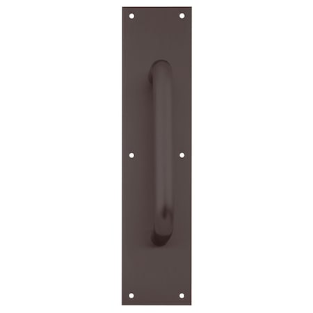 Ives Pull Plate, 10in CTC, 3/4in Diameter, 1-1/2in Clearance, 4in x 16in, Oil Rubbed Bronze 8302-0 US10B 4x16