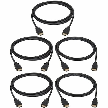 Eaton TRIPP LITE SERIES HIGH-SPEED 4K HDMI CABLES (M/M) - 4:4:4, 6 FT. (1.8 M), BLACK,  P568-006-5PK