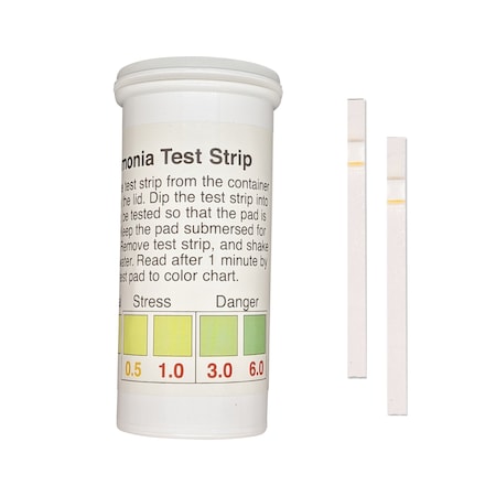 Bartovation Ammonia 0-6ppm Aquarium Test Strips [Vial of 25 Plastic Strips] PWQ01V25