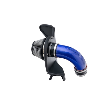 Hps Performance Air Intake Kit with Heat Shield, Blue, 827-739BL