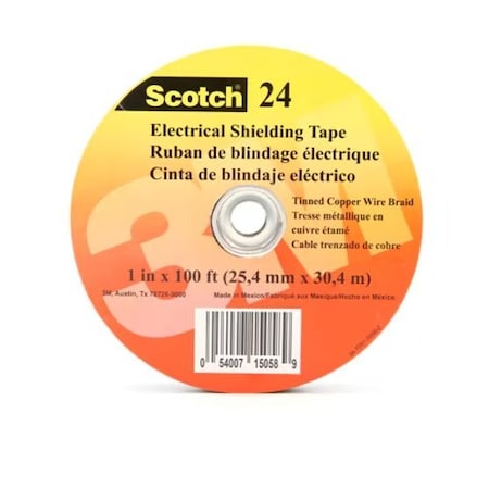 3M Electrical Shielding Tape 24 1 In X 100 Ft (25 Mm X 30, 5 M) 7100005805, 10PK 24-1X100FT