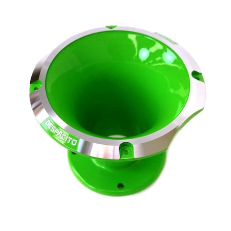 Deejay Led Circular Despacito Aluminum Bolt-on High Frequency Horn Flare GREEN w/2-in Throat TBH1450GREEN