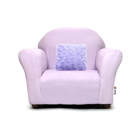 Keet Plush  Children's Chair Lavander, with accent pillow CR72-2