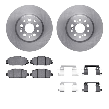 Dynamic Friction Co DFC Rotors with 5000 Advanced Brake Pads includes Hardware 6512-59203