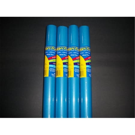 Riteco Raydiant Fade Resistant Art Rolls Medium Blue 48 In. X 50 Ft. 4 Pack, 4PK 80077