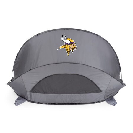 Picnic Time Family Of Brands Minnesota Vikings - Manta Portable Beach Tent, (Gray) 113-00-105-184-2