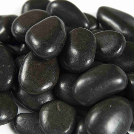 Msi Black 0.75'' - 1.25'' Super Polished Quartzite Pebble 40 Lbs Bag ZOR-LSC-0199P