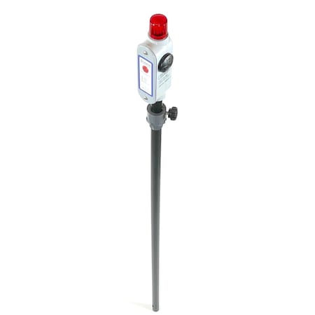 Gizmo Engineering Drum Alarm Low Level 1/2 in Black Polypropylene pipe, Lithium battery, Adjustable depth DLK-PP-55G