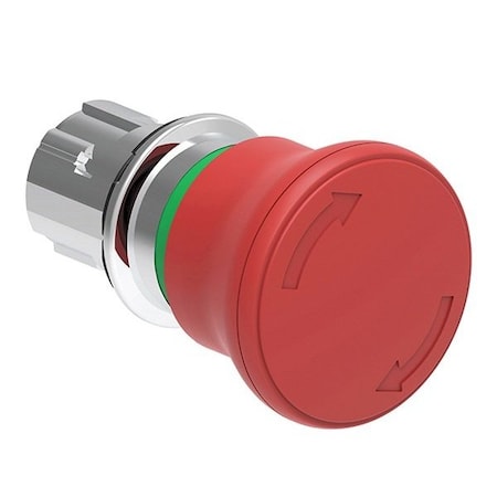 Lovato Red Mushr-Head Button 40Mm Turn, 5PK LPSB6644