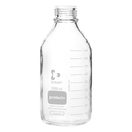 Duran Safety Coated Btl, Boro Gls, 230mm H, PK10 218055483
