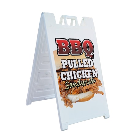 Signmission Bbq Pulled Chicken Sandwich, A-Frame & 2 Sign Inserts, Heavy-Duty Plastic Frame SBHD-C-2436-Bbq Pulled Chicken Sandwich