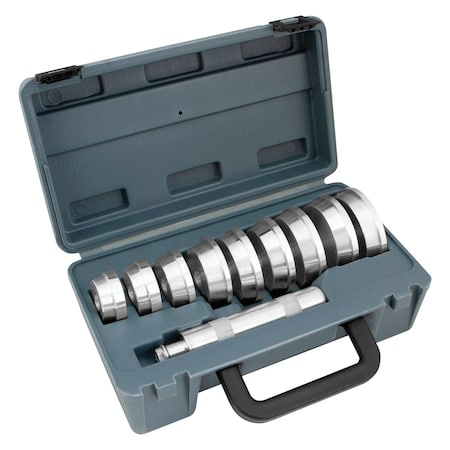 Performance Tool 10 pc. Bearing Race & Seal Driver, Aluminum Discs, Case W89715