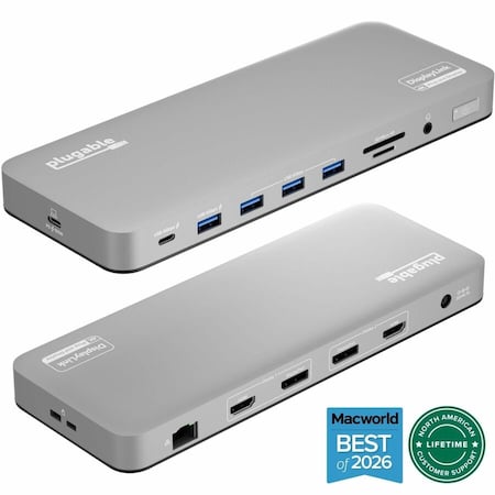 Plugable Technologies PLUGABLE 13-IN-1 USB C DOCKING STATION DUAL MONITOR, 100W CHARGING, DUAL 4K DISP UD-6950PDH