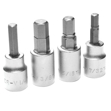 Performance Tool 4-Pc Brake Caliper Hex Bit Set Hex Bit Socket, W1339 W1339