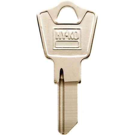 Hy-Ko Key Blank, Brass, Nickel, For: ESP Vehicle Locks 11010ES8M